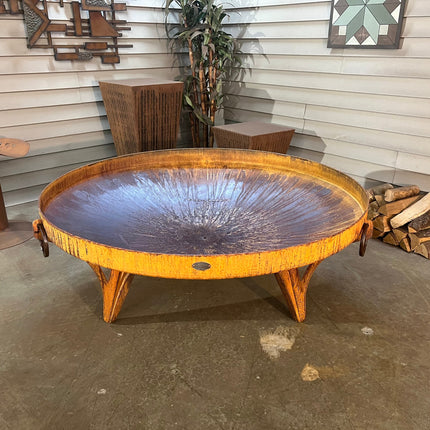 The Rustic Ridge:  48 Inch Steel Fire Pit