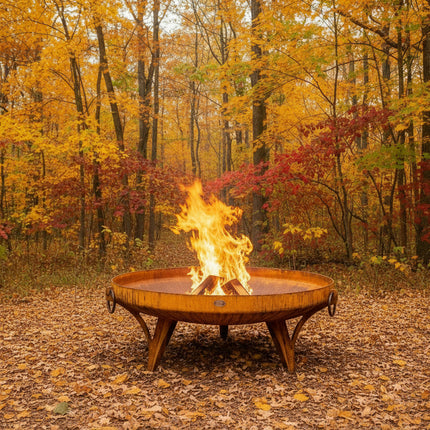The Rustic Ridge:  48 Inch Steel Fire Pit