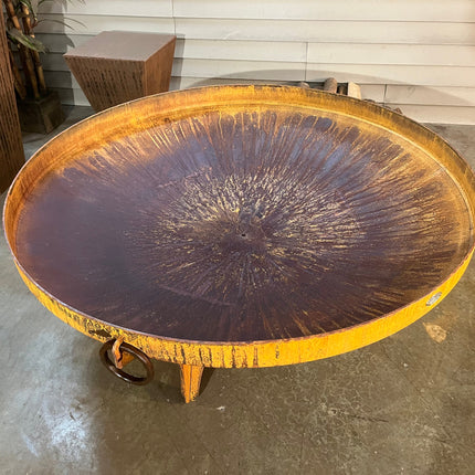 The Rustic Ridge:  48 Inch Steel Fire Pit