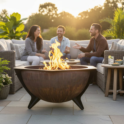 The Forge Ember 44 Inch Hex Ring Fire Pit