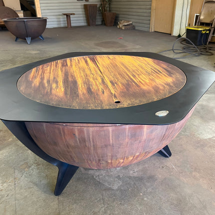 The Forge Ember 44 Inch Hex Ring Fire Pit