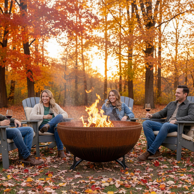 The Kings Cauldron Large Steel Fire Pit