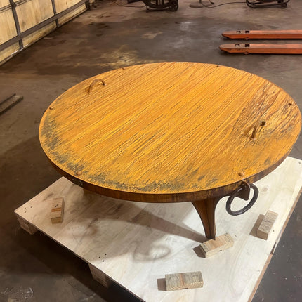 The Rustic Ridge: 42 Inch Steel Fire Pit