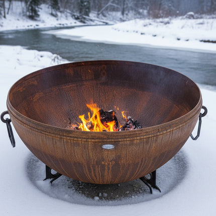 The Kings Cauldron Large Steel Fire Pit