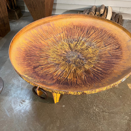 The Rustic Ridge: 42 Inch Steel Fire Pit